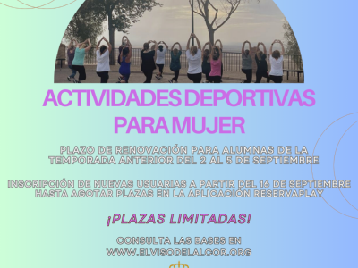 ACTIVIDADES DEPORTIVAS PARA MUJER 2024