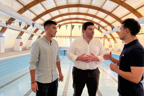 Presentación de los cursos de invierno en las piscina municipal