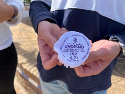 cubre vasos antisumisión Fiestas Santa Cruz